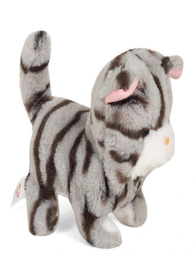 Hamleys Huggable Cuddly Zoe Walking Cat Stuffed Toy, Soft Toys for Kids, Cute Plushies Purple, Multicolour, 3Y+ | Safe & Gift-Friendly - Image 1